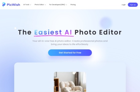 PicWish,PicWish官网截图,智能图像处理工具