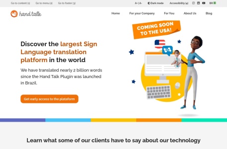 HandTalk,HandTalk官网截图,文本和音频转手语工具
