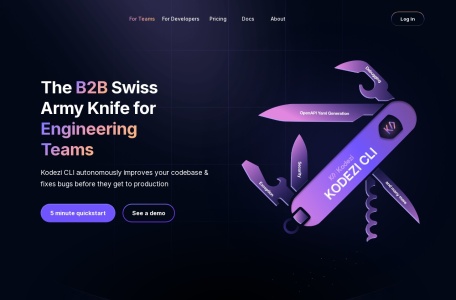 Kodezi Ai,Kodezi Ai官网截图,AI驱动的开发工具
