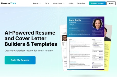 Resume Trick,Resume Trick官网截图,智能简历生成工具