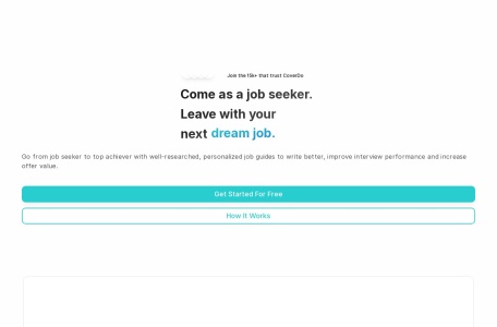 CoverDoc.Ai,CoverDoc.Ai官网截图,个性化求职信撰写工具