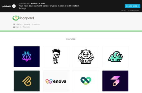 Logopond,Logopond官网截图,全球最大的logo分享平台