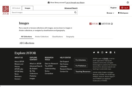 Artstor,Artstor官网截图,Artstor官网入口网址，这个网站将图片从顶级博物馆，档案馆，学者和艺术家手中汇集在一起，方便我们搜索和使用