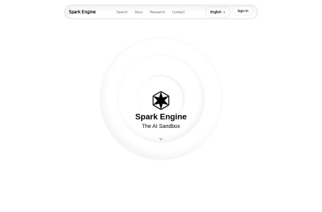 Spark Engine,Spark Engine官网截图,能够阅读、写作、构建组件、创建动画和构建网站，能够修复 40 多种语言的编码错误