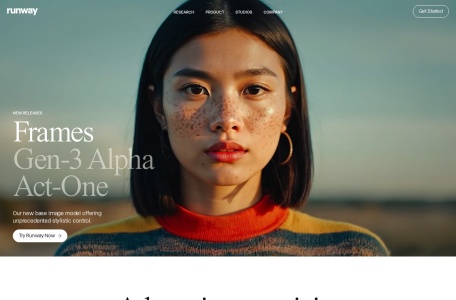 Gen-4,Gen-4官网截图,Runway推出的高保真AI视频生成模型
